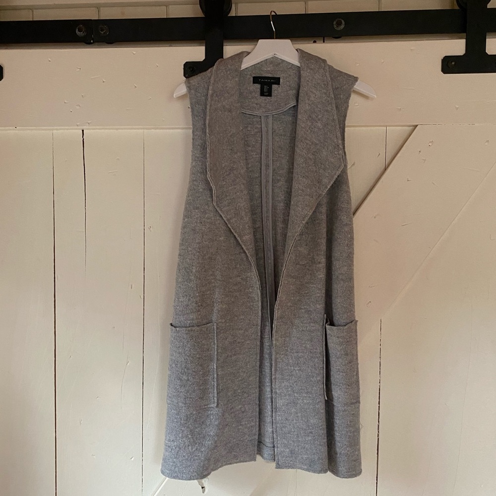 Tahari Long Sweater Vest